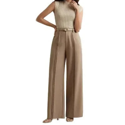 Pantalón Palazzo Cintura Alta Fluido