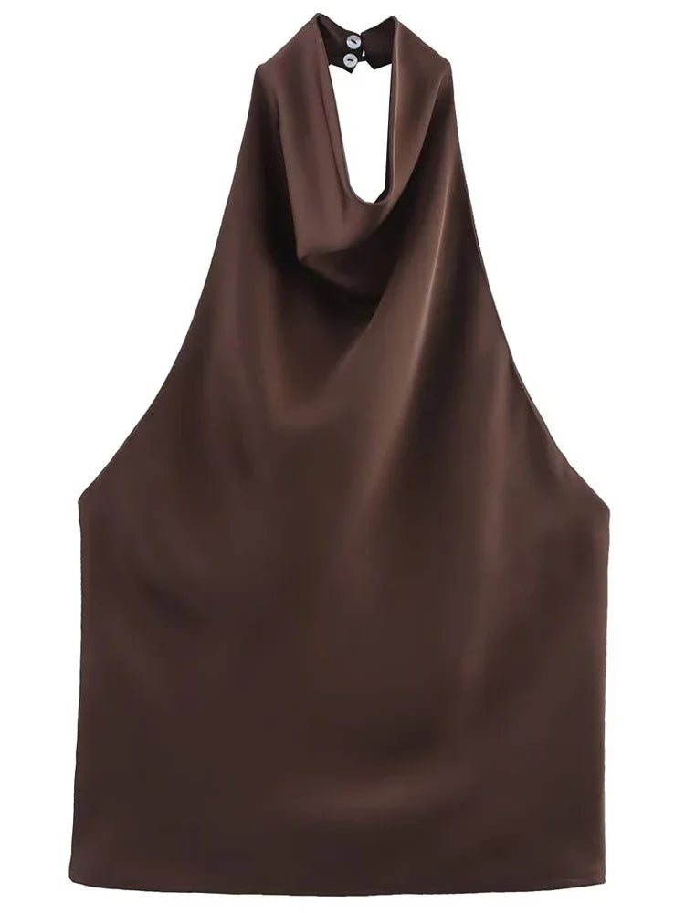 Top Halter Satén