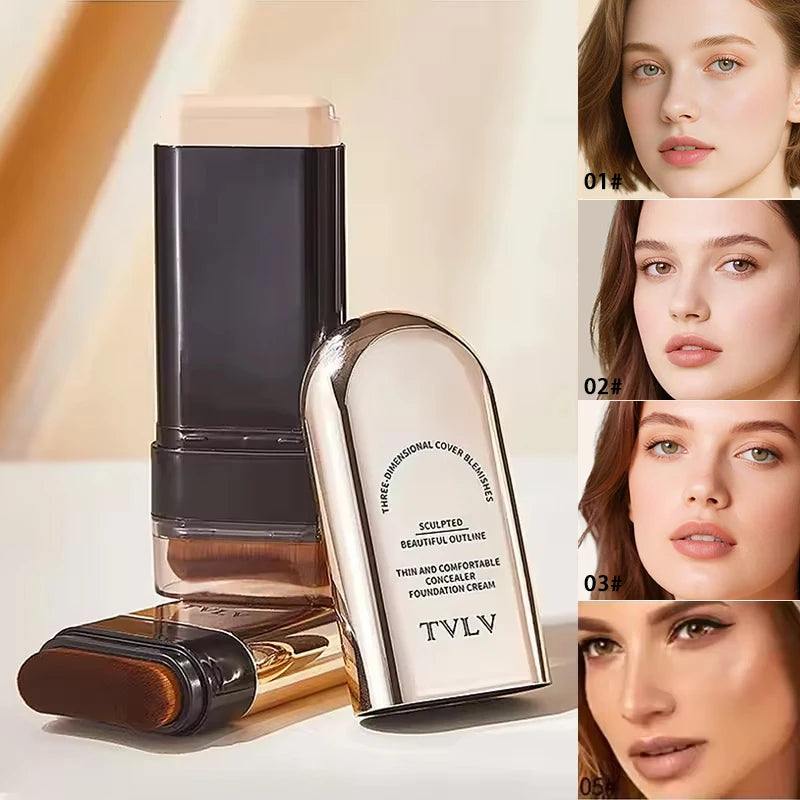 TVLV Double-Ended Foundation & Contour Stick – Lightweight, Long-Lasting Coverage