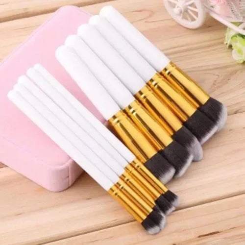 10-Piece Professional Kabuki Makeup Brush Set
