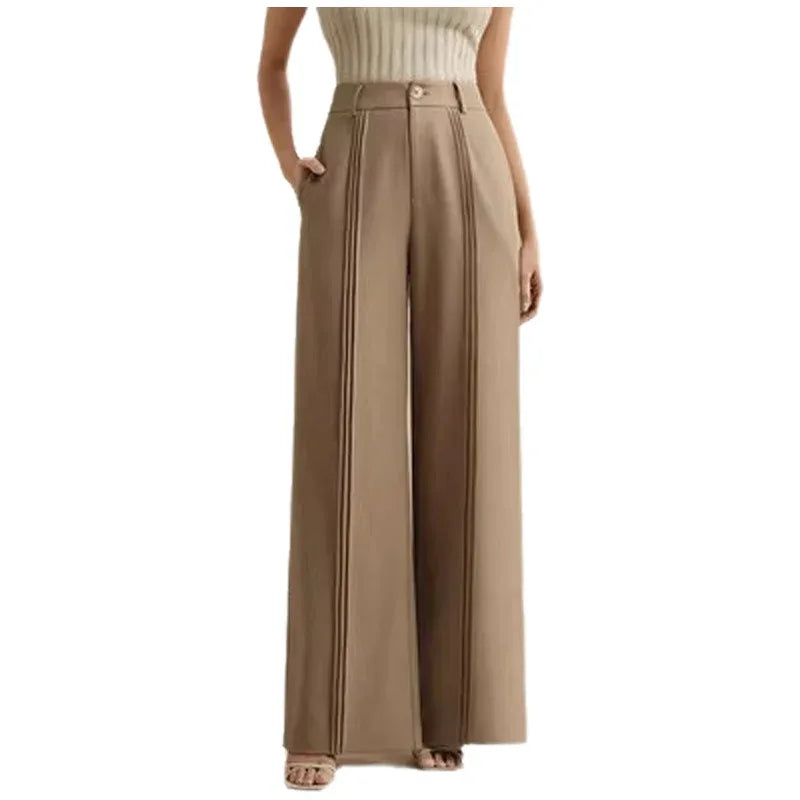 Pantalón Palazzo Cintura Alta Fluido