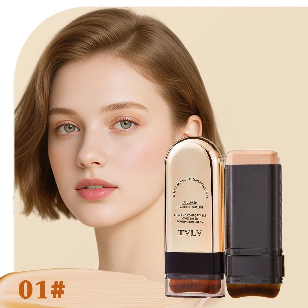TVLV Double-Ended Foundation & Contour Stick – Lightweight, Long-Lasting Coverage