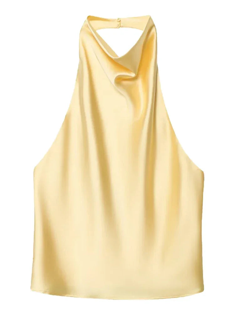 Top Halter Satén