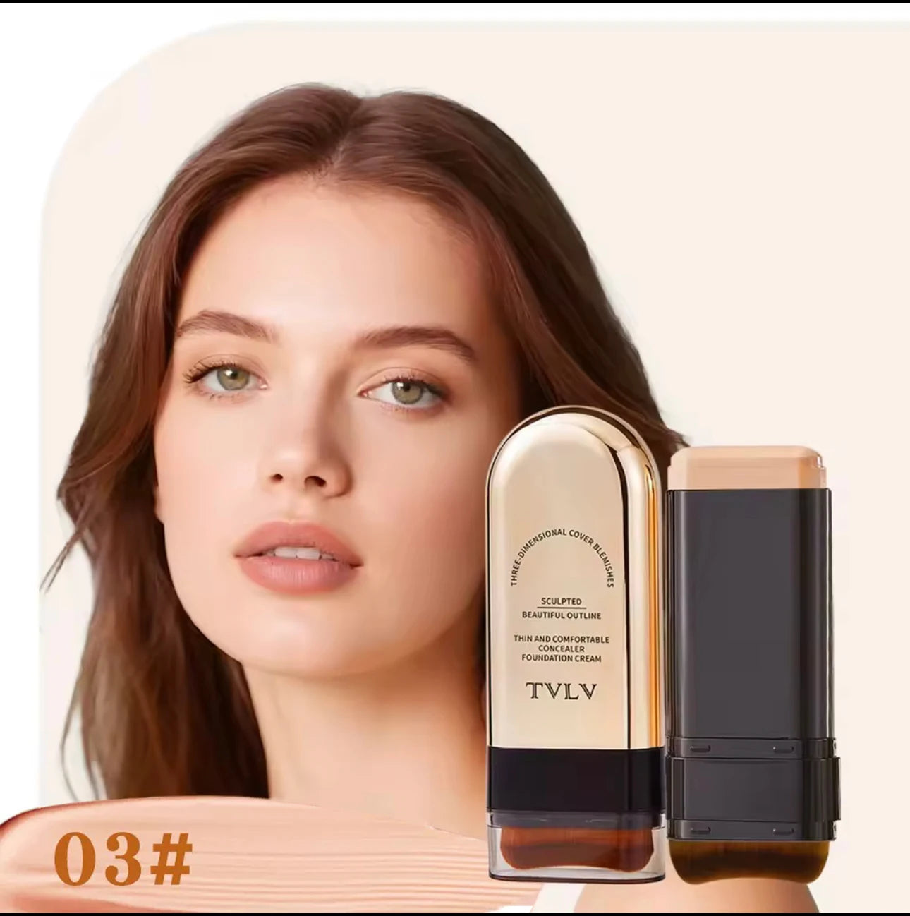 TVLV Double-Ended Foundation & Contour Stick – Lightweight, Long-Lasting Coverage