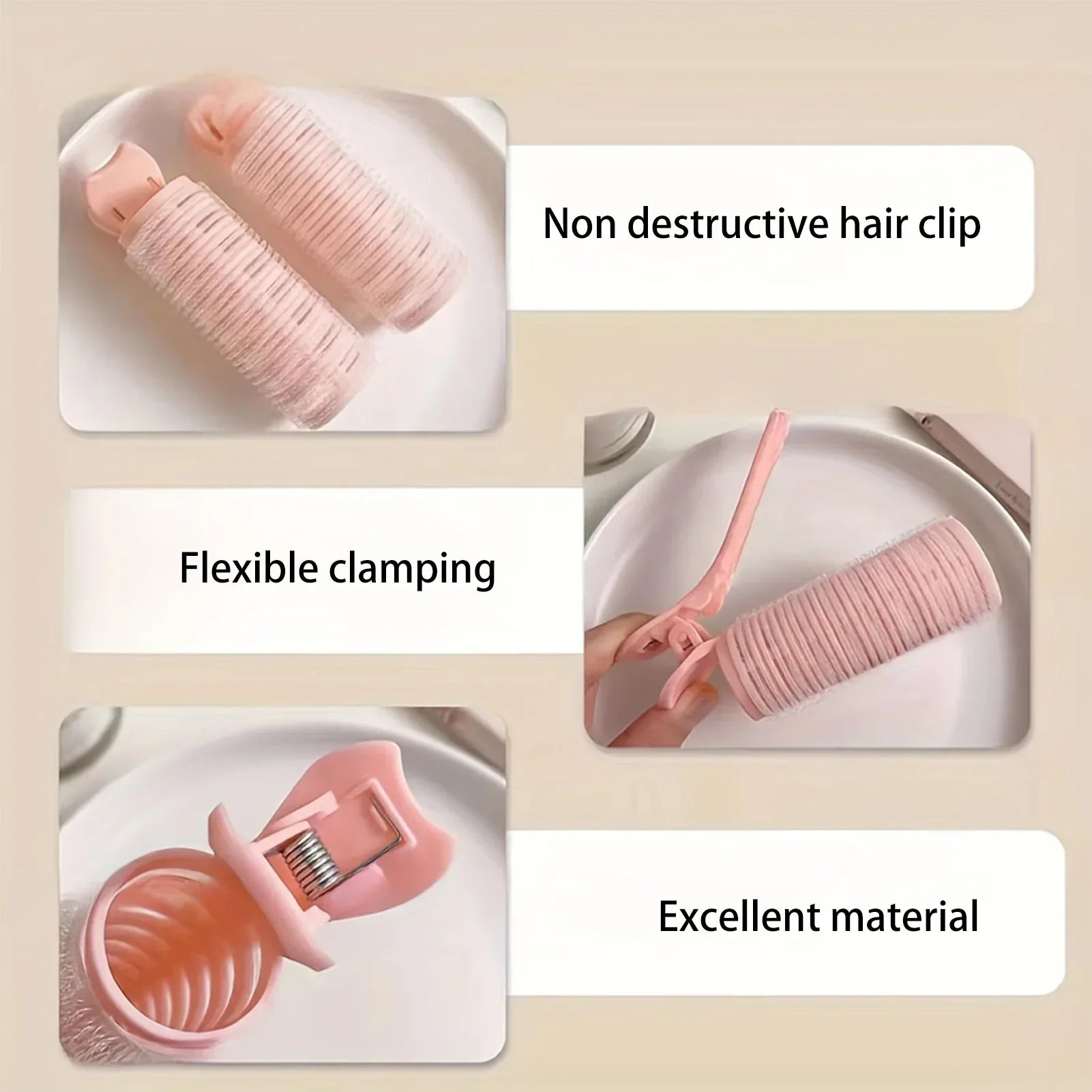 Heatless Hair Curling Clips