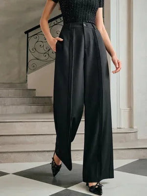 Pantalón Palazzo Cintura Alta Fluido