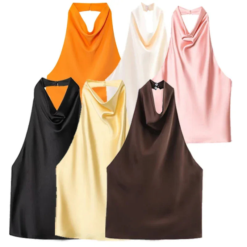Top Halter Satén