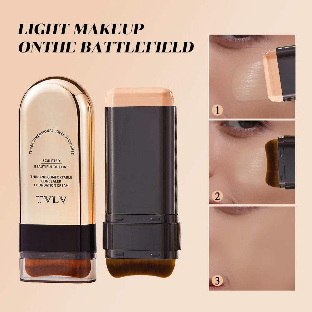TVLV Double-Ended Foundation & Contour Stick – Lightweight, Long-Lasting Coverage