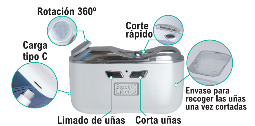 Cortaúñas y Pulidor Eléctrico NailCare™